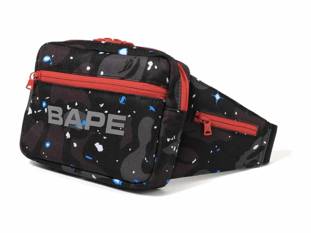 Bape BAPE Space Camo Waist Bag Black