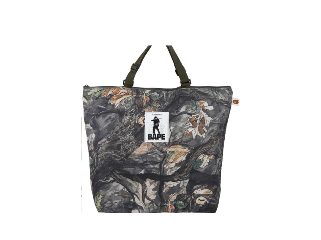 Bape Bape Big Tote Bag Tree Edge Camo