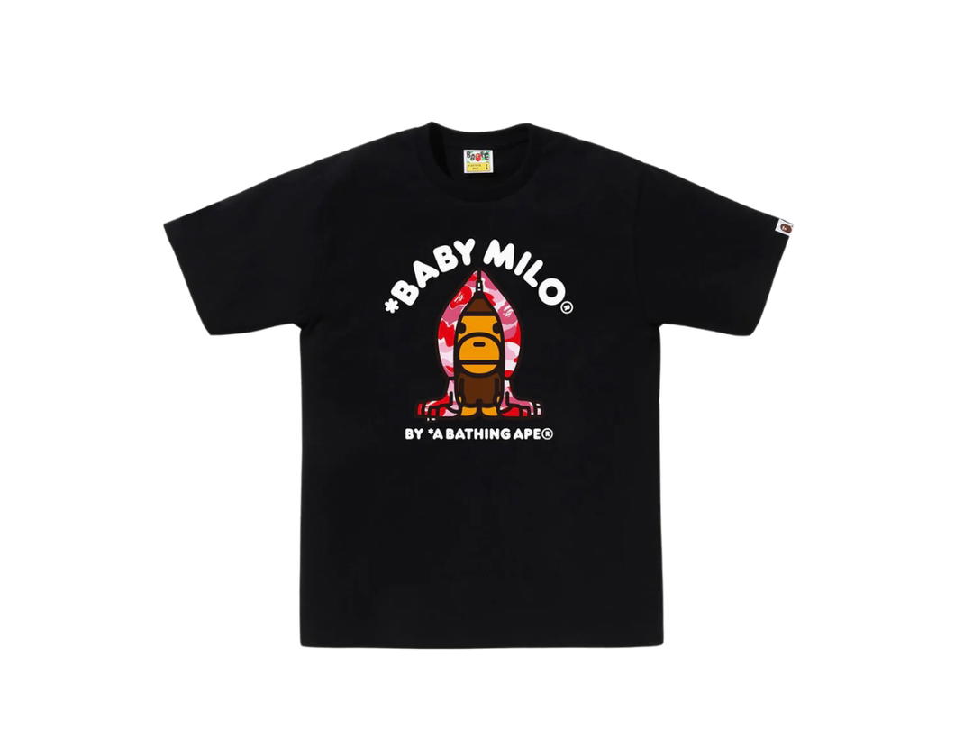 Bape Bape Abc Camo Milo Hoodie Tee Black Red