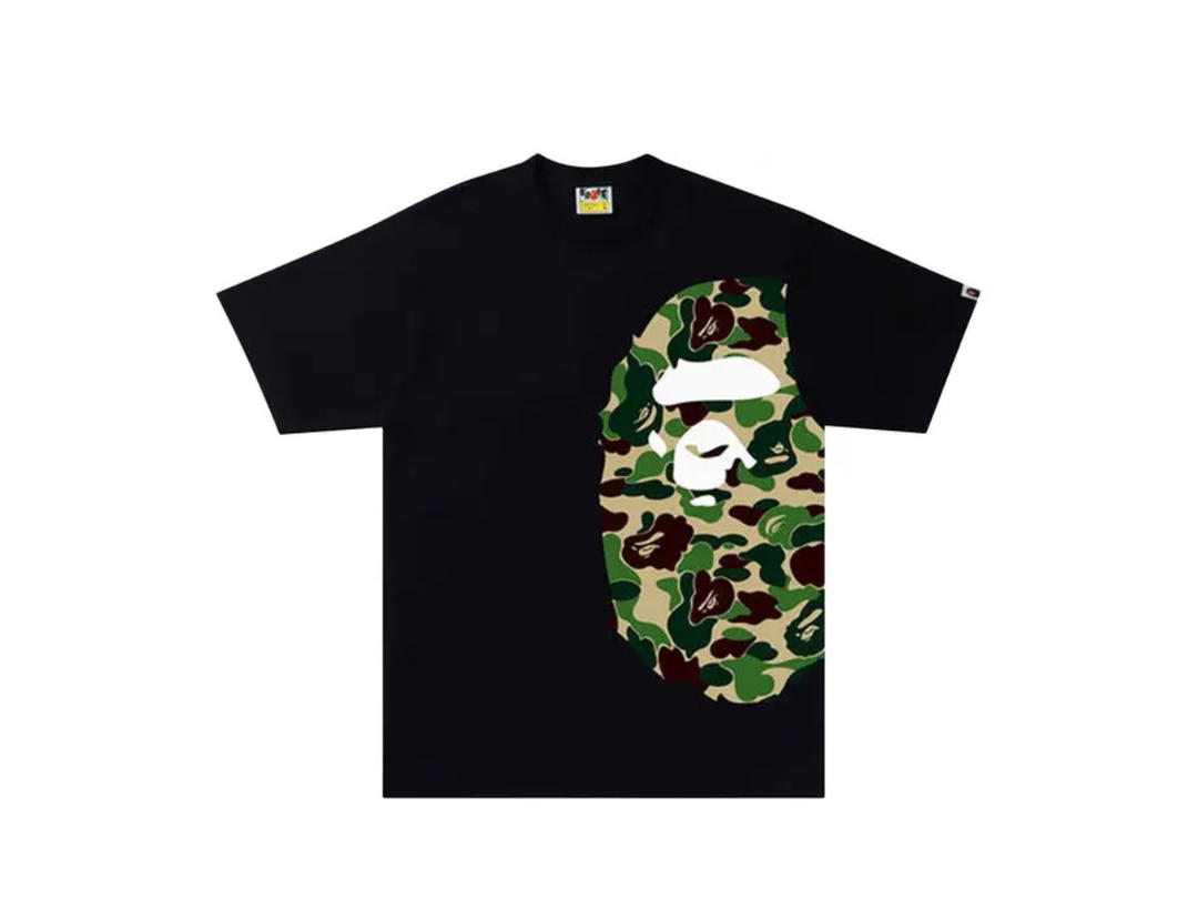 Bape BAPE ABC Camo Side Big Ape Head Tee Black Green