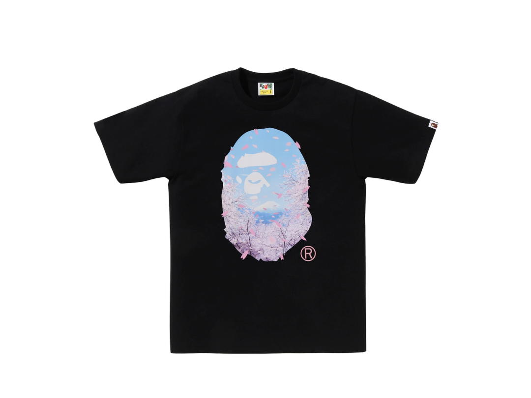 Bape BAPE Akura Photo Ape Head Tee Black