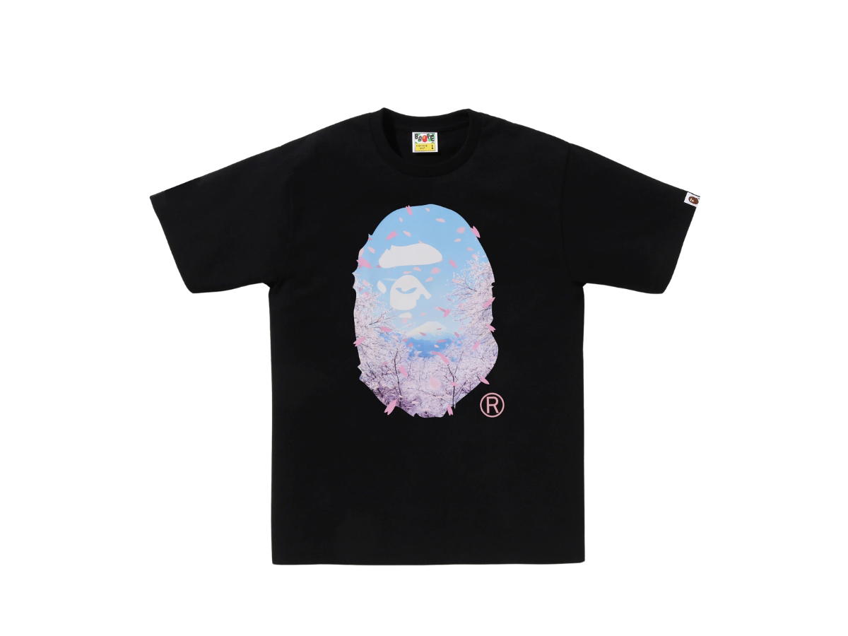 Bape BAPE Akura Photo Ape Head Tee Black