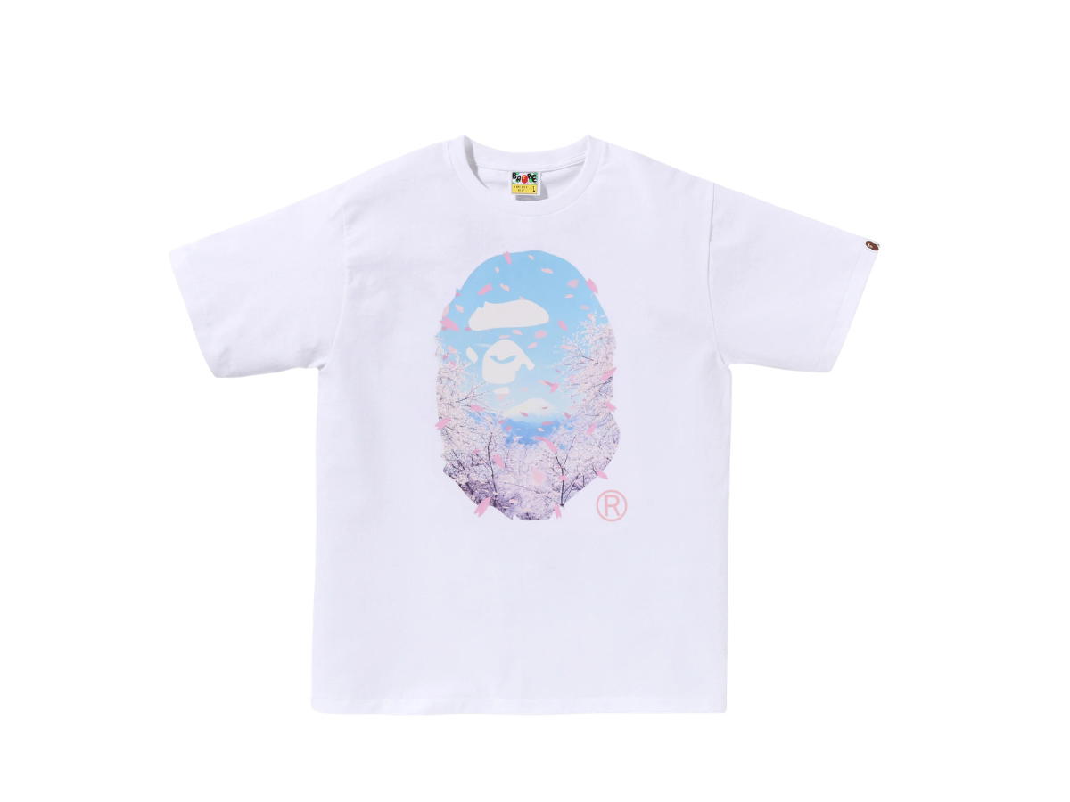 Bape BAPE Akura Photo Ape Head Tee White