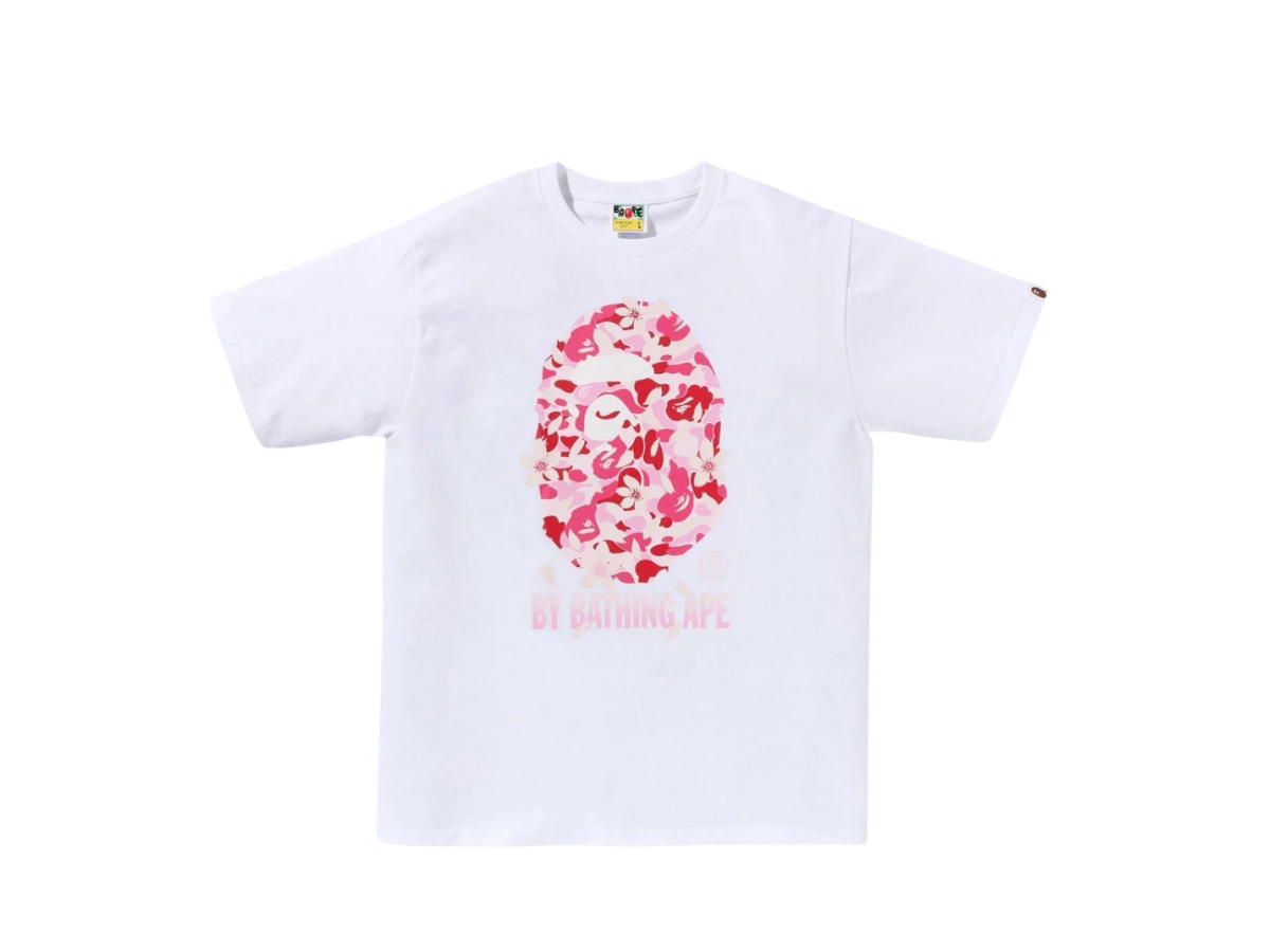 Bape Bape Abc Sakura Camo By Bathing Ape Tee White