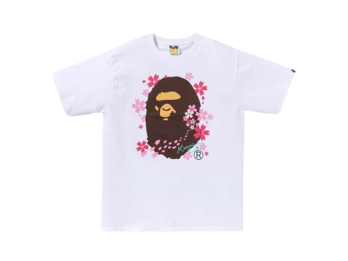 Bape Bape Sakura Ape Head T-Shirt White