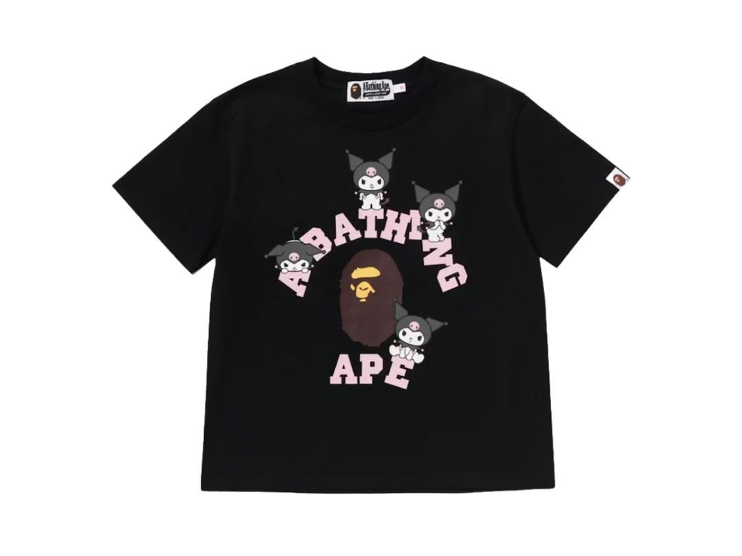 Bape Bape x Sanrio Characters Kuromi College Mini Tee Black (Women's)