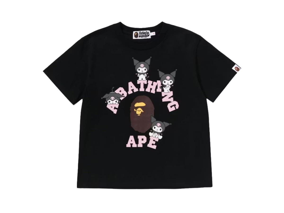 Bape Bape x Sanrio Characters Kuromi College Mini Tee Black (Women's)