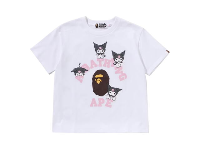 Bape Bape x Sanrio Characters Kuromi College Mini Tee White (Women's) - view 1