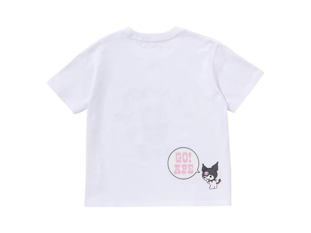 Bape Bape x Sanrio Characters Kuromi College Mini Tee White (Women's) - view 2