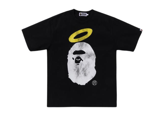 Bape Bape X Union Washed Ape Head Tee Black - view 1
