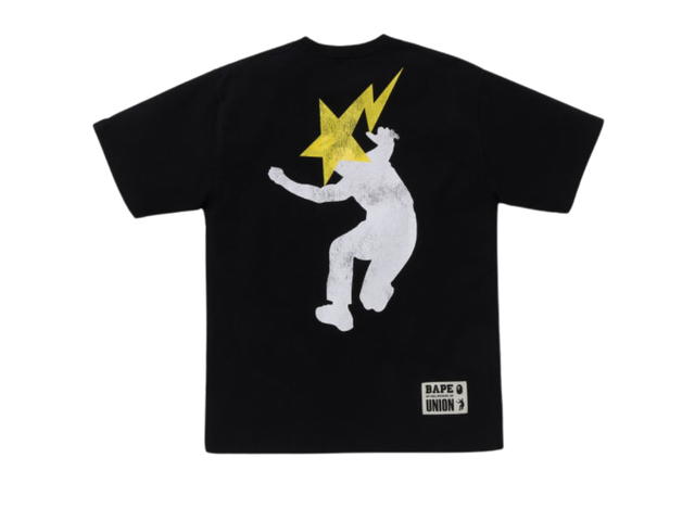 Bape Bape X Union Washed Ape Head Tee Black - view 2