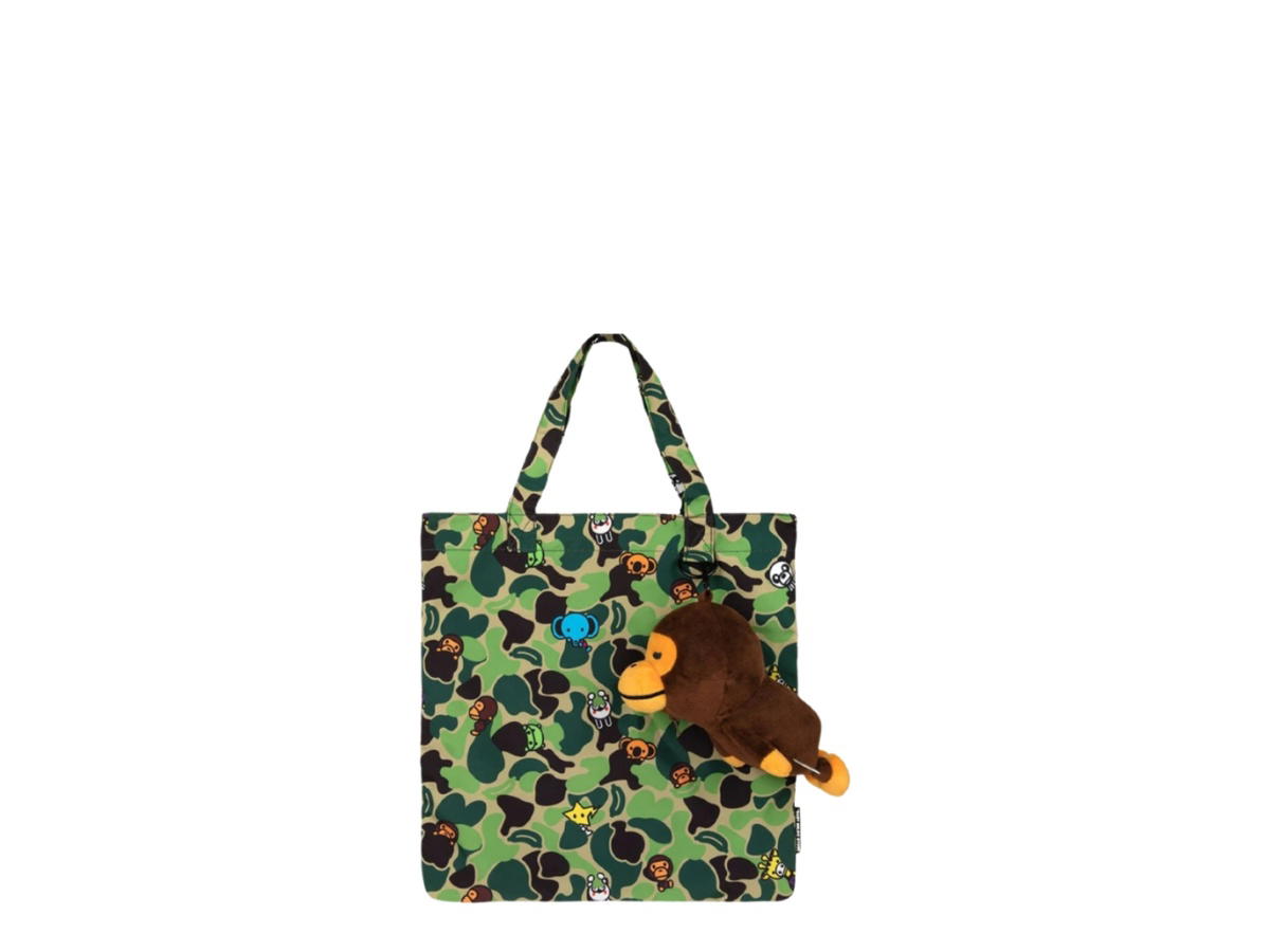 Bape Bape Baby Milo Plush Doll Recycle Tote Bag Green