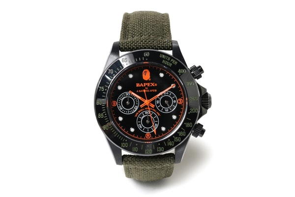 Bape BAPE Type 3 Bapex Watch Olive/Black - view 1