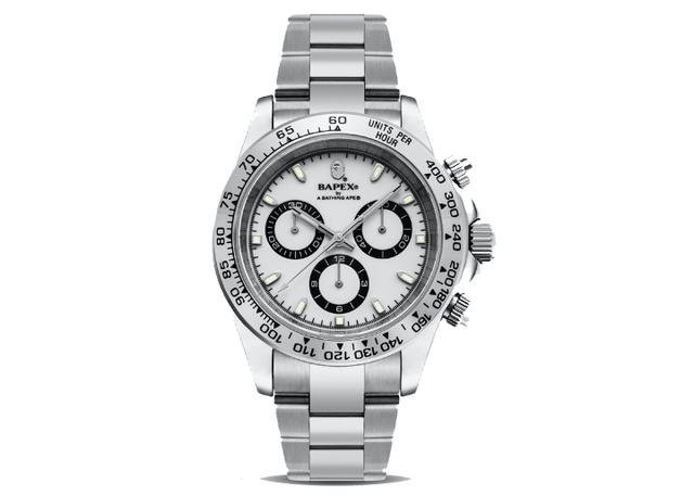 Bape BAPE Type 4 BAPEX Watch Silver/White - view 1