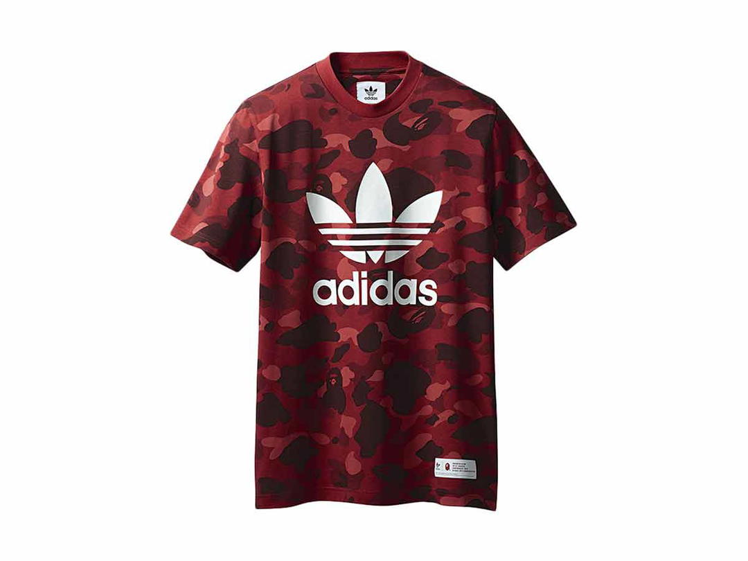 Bape BAPE x adidas adicolor Tee Raw Red