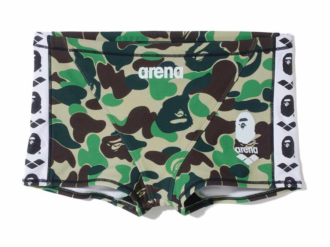 Bape BAPE x Arena Short Box Swimwear Green