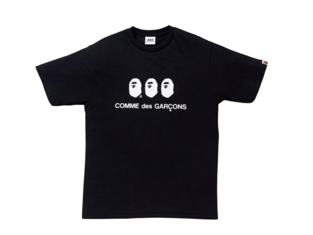 Bape BAPE x Comme des Garcons #1 Tee Black