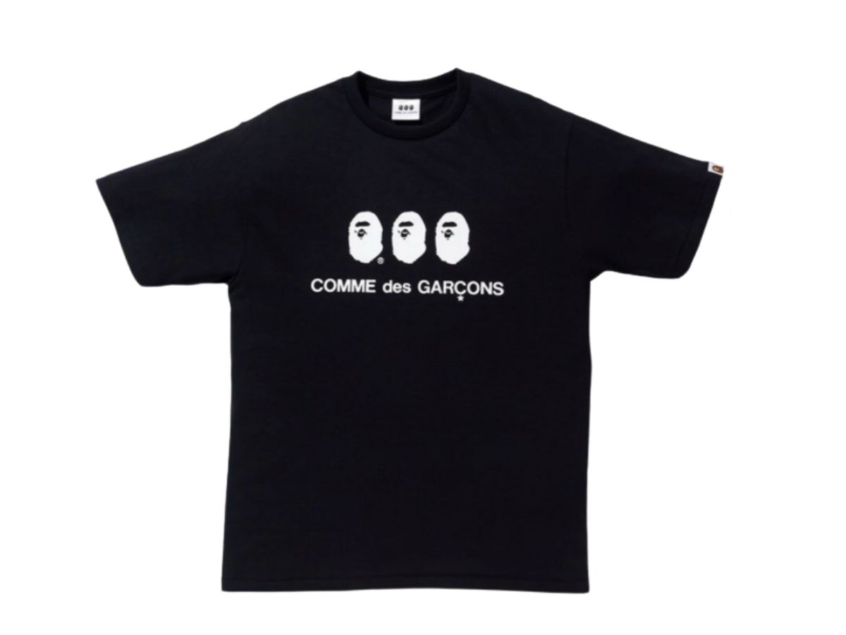 Bape BAPE x Comme des Garcons #1 Tee Black