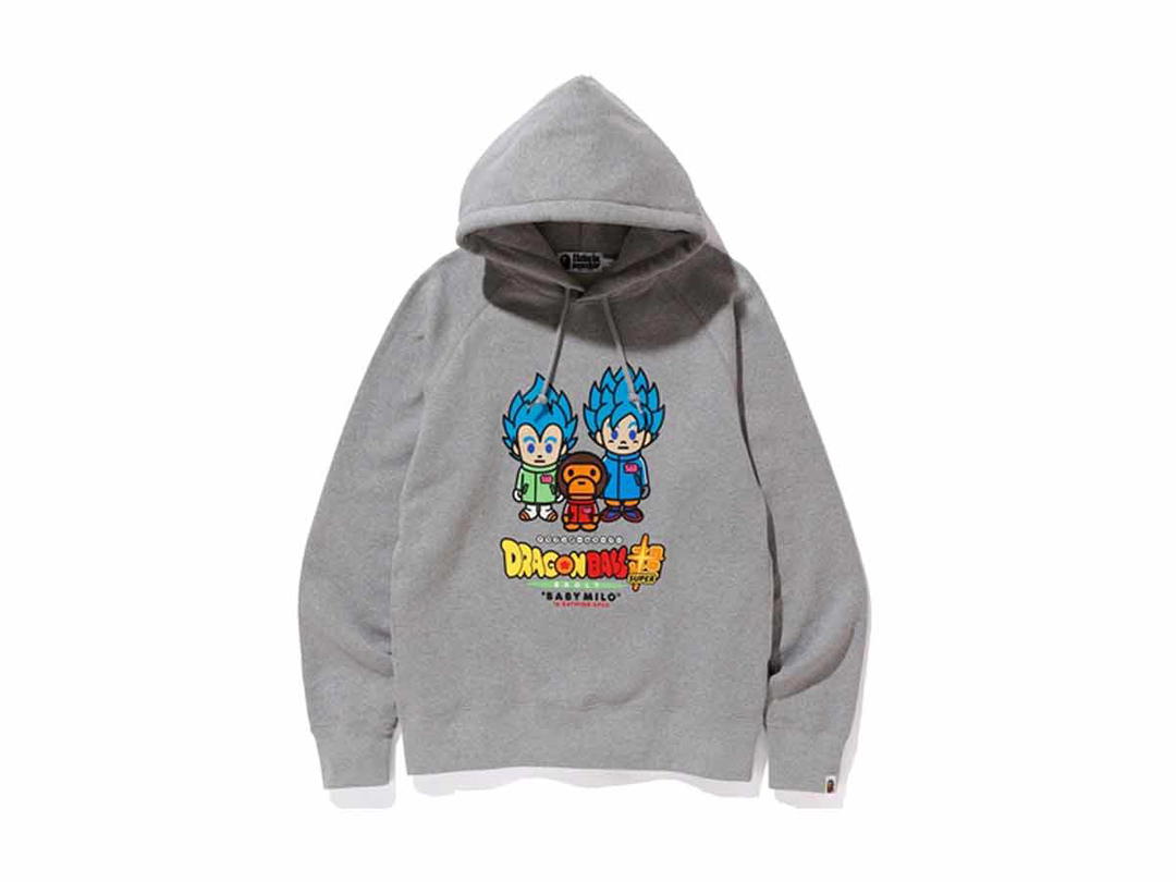Bape BAPE x Dragonball Super Son Goku & Vegeta Hoodie Grey