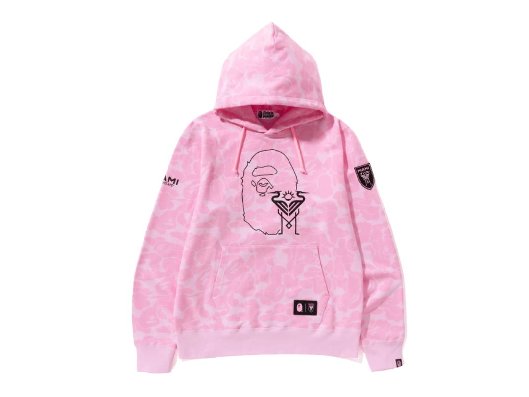 Bape BAPE x Inter Miami CF Camo Pullover Hoodie Pink