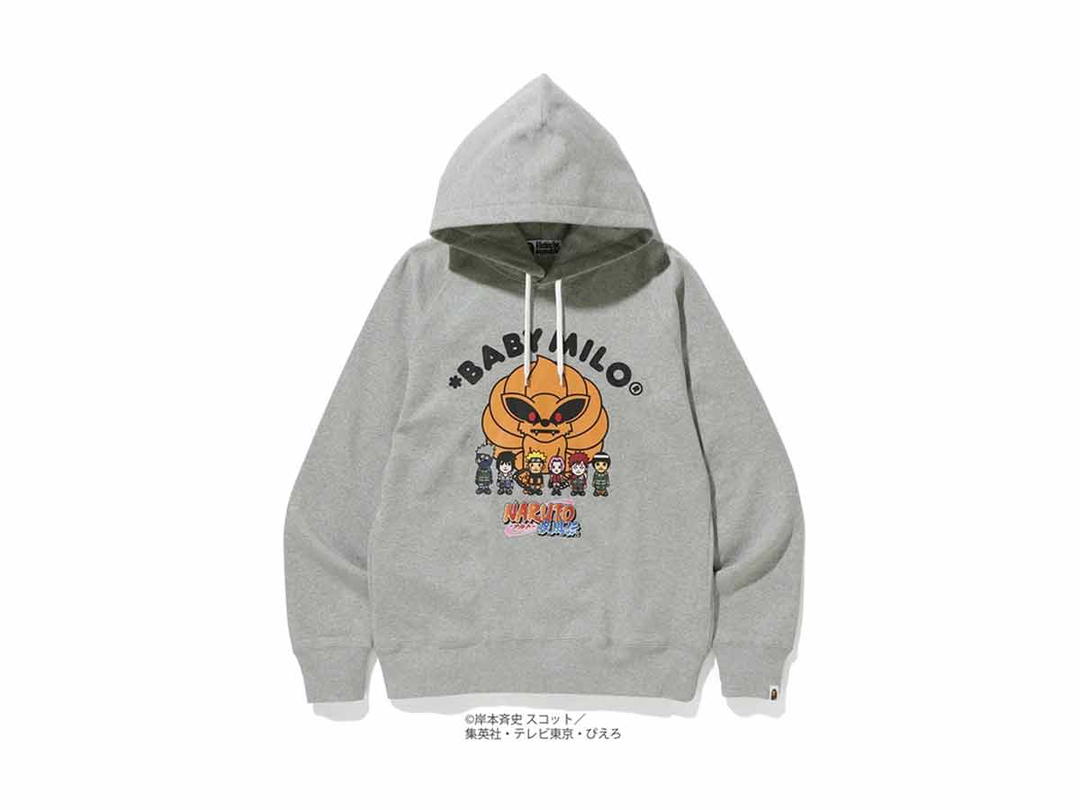 Bape BAPE x Naruto Pullover Hoodie Grey