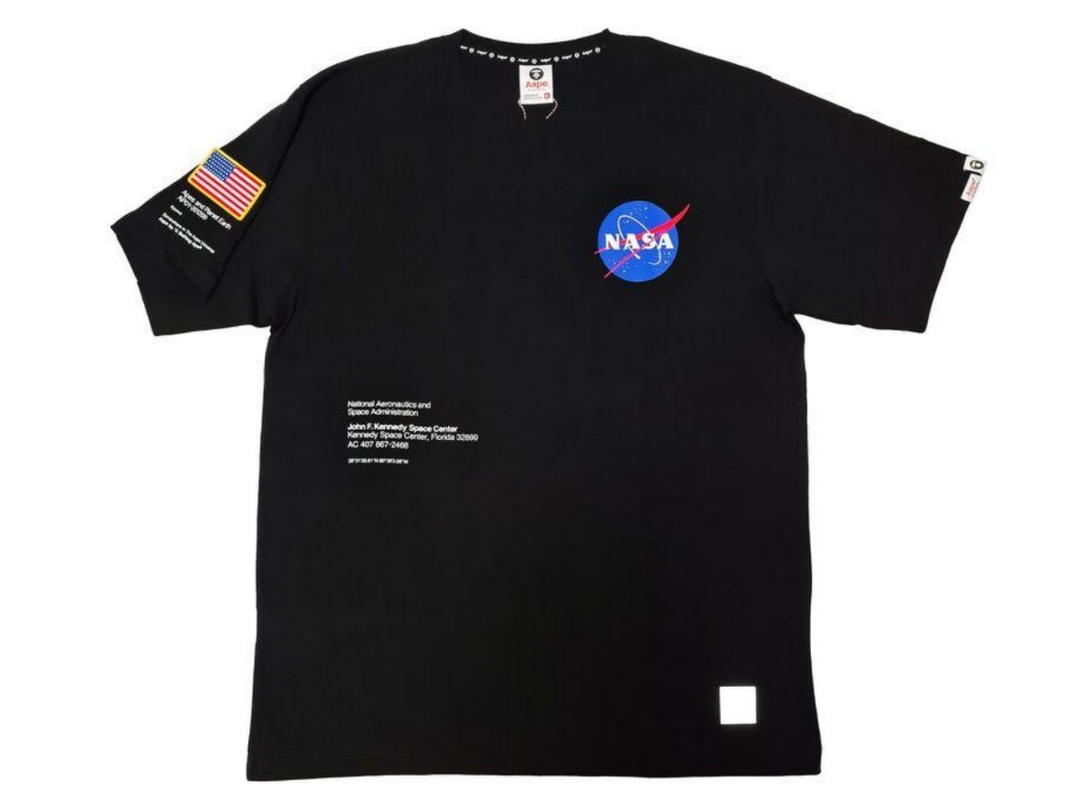 Bape BAPE x Nasa Theme T-Shirt Black