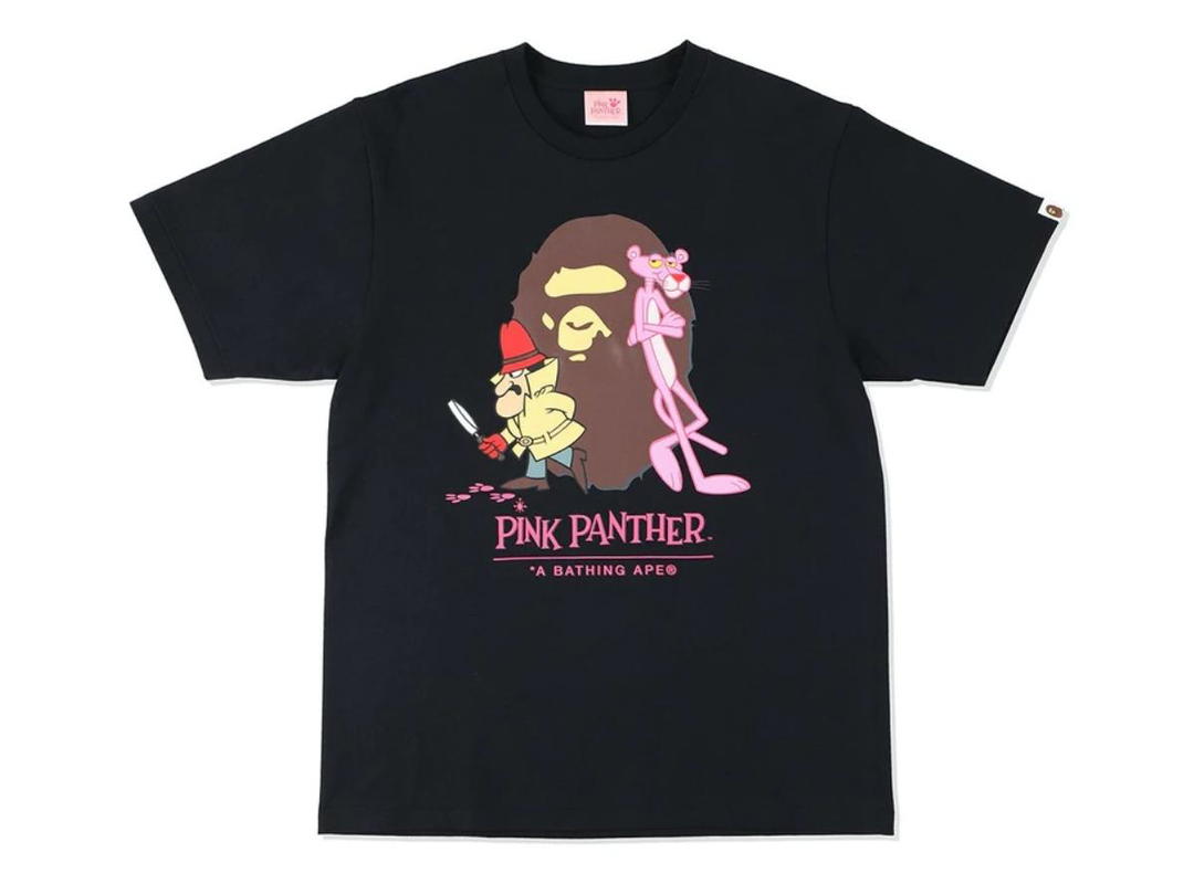 Bape BAPE x Pink Panther Ape Head Tee Black