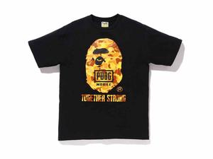 Buy BAPE x PUBG Ape Head Tee Black at Sasom – Authentic and Ready to Ship