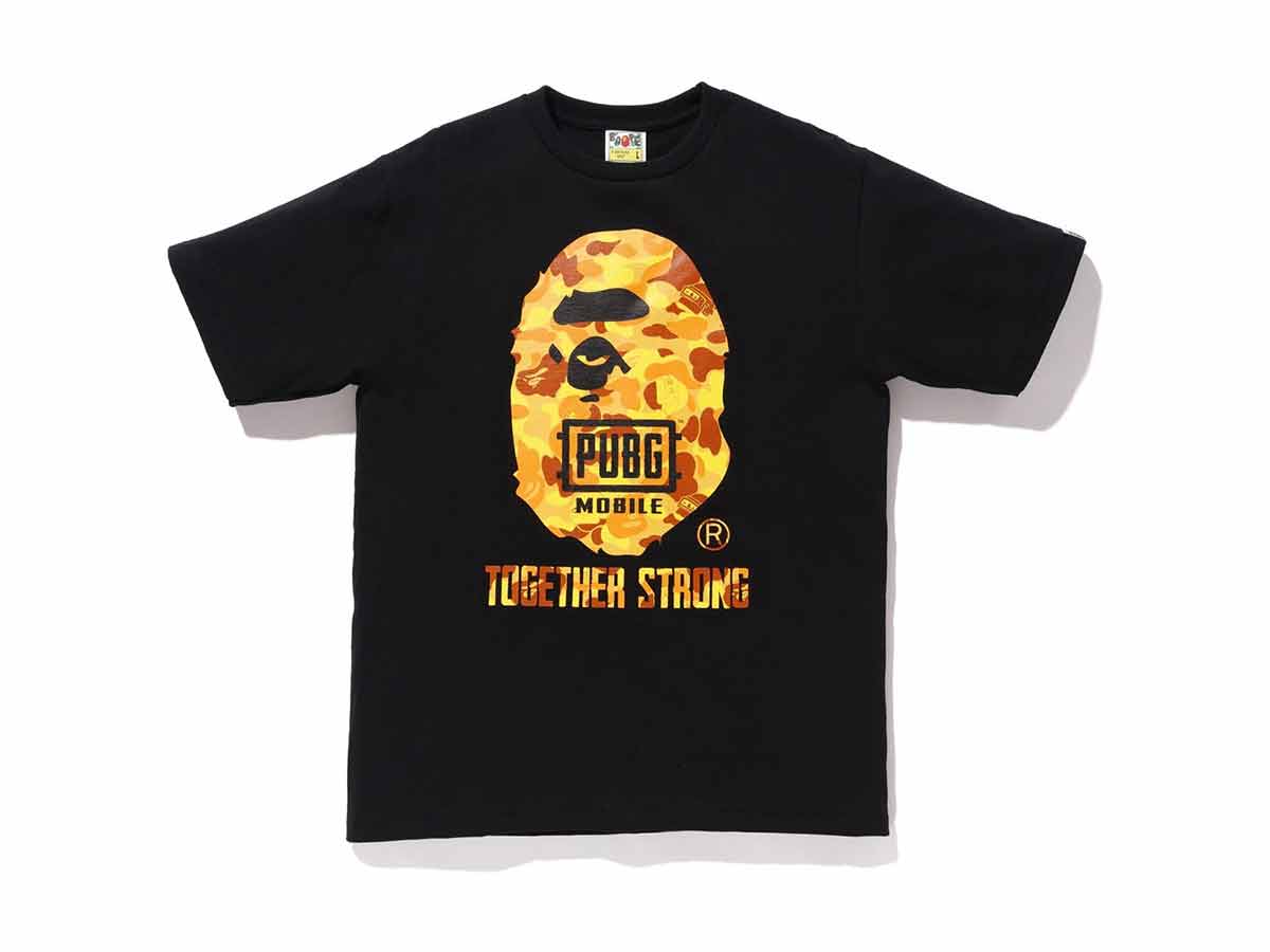 Bape BAPE x PUBG Ape Head Tee Black