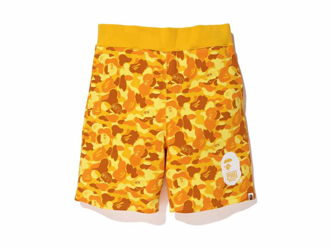 Bape BAPE x PUBG Sweat Shorts Orange