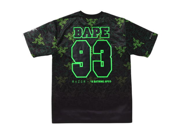 Bape BAPE x Razer Neon Camo Team Tee Green - view 2