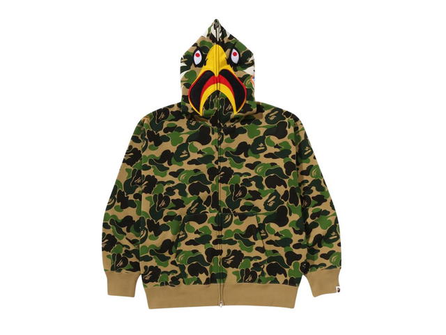 Bape BAPE x READYMADE ABC Camo Eagle Relaxed Fit Full Zip Hoodie Green - view 1