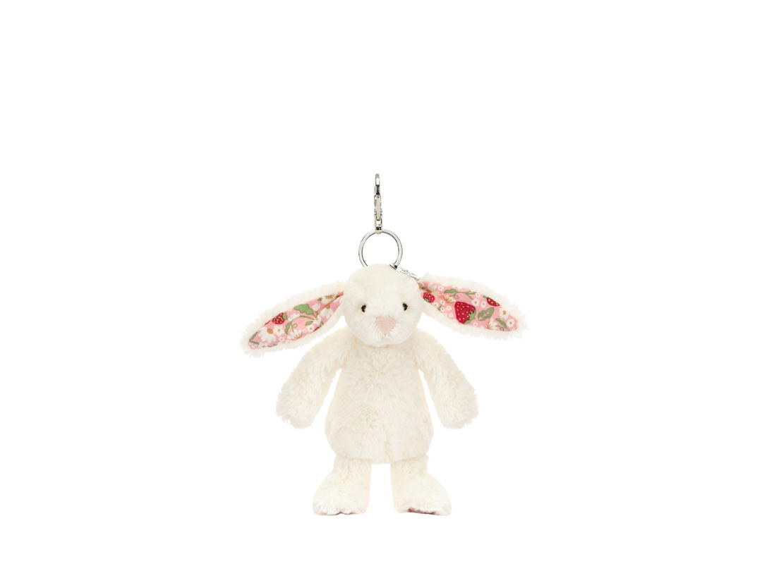 Jellycat Jellycat Blossom Cream Bunny Berry Bag Charm