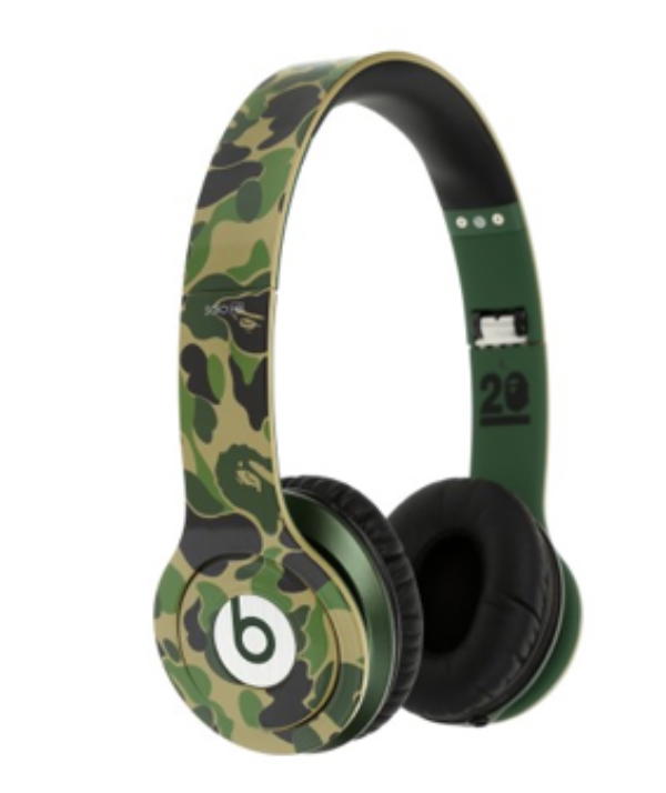 Bape BAPE X Beats By Dre ABC Camo NW20 Beats Solo Headphones Green