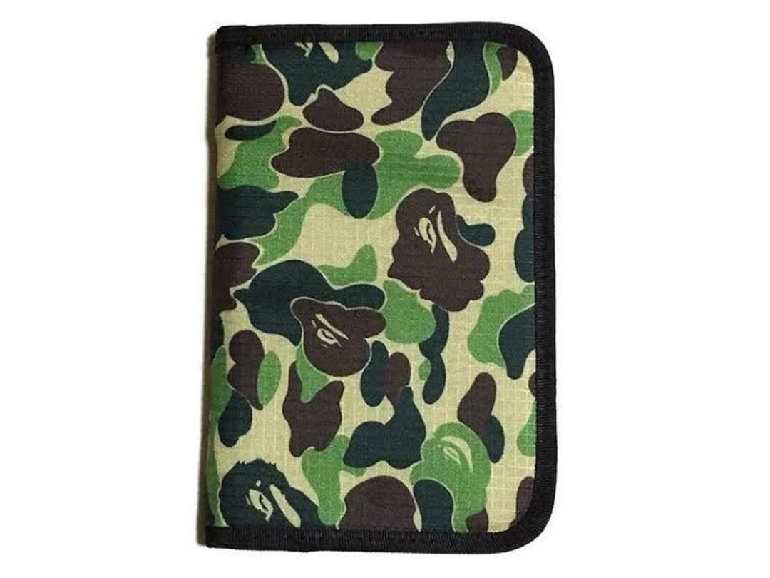 Bape Bathing Ape MULTI CASE WALLET ORGANIZER Camo