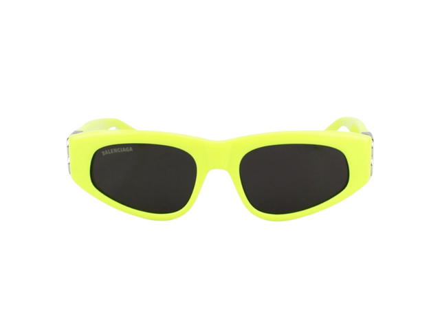 Balenciaga Balenciaga BB0095S-007-53 Sunglasses In Yellow Plastic Frame With Grey Lenses - view 2