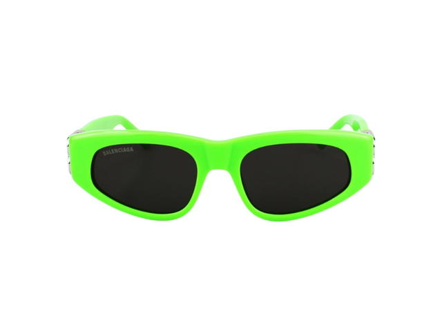 Balenciaga Balenciaga BB0095S-009-53 In Green Plastic Frame With Gray Lenses - view 2
