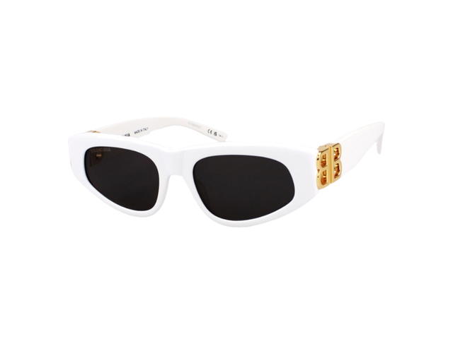 Balenciaga Balenciaga BB0095S-012-53 In White Acetate Frame With Grey Lenses0 - view 1