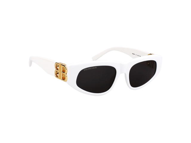 Balenciaga Balenciaga BB0095S-012-53 In White Acetate Frame With Grey Lenses0 - view 3
