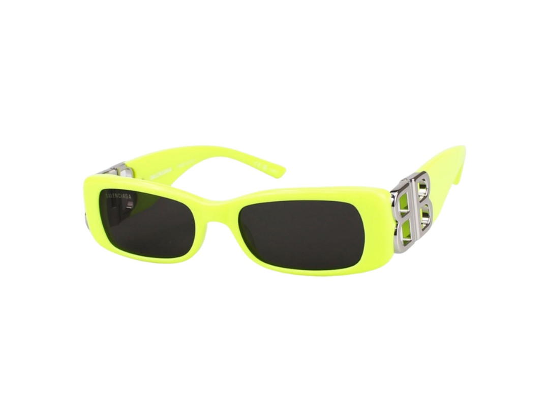 Balenciaga Balenciaga BB0096S-008-51 In Yellow Acetate Frame With Grey Lenses