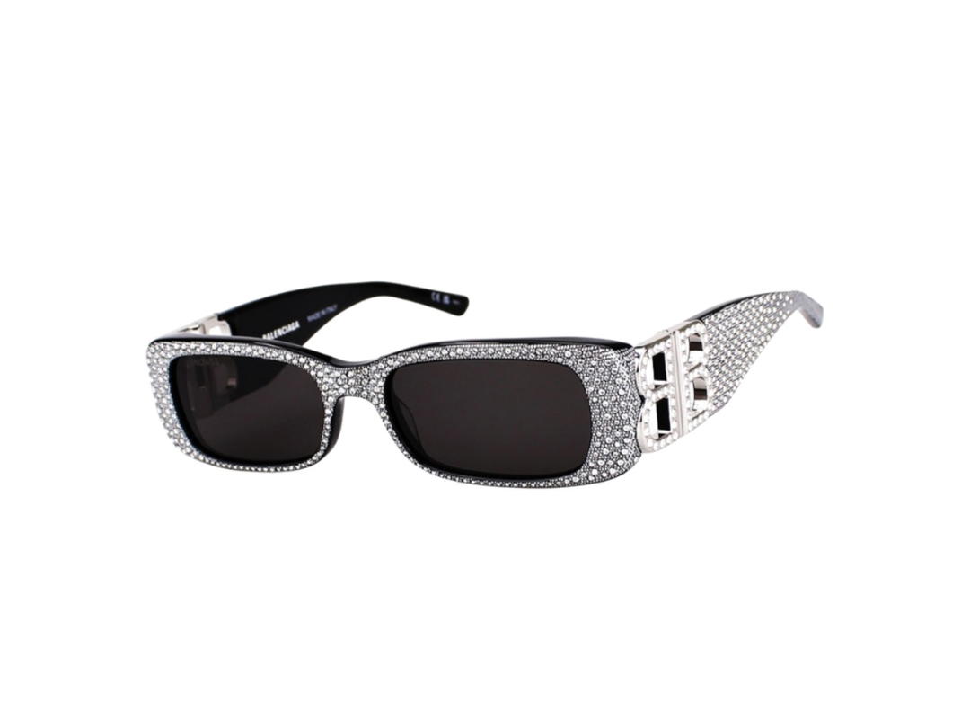 Balenciaga Balenciaga BB0096S-013-51 In Diamond Black Plastic Frame With Gray Lenses