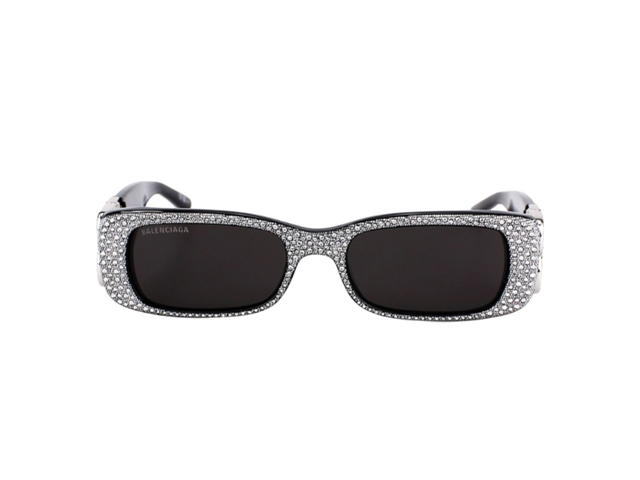 Balenciaga Balenciaga BB0096S-013-51 In Diamond Black Plastic Frame With Gray Lenses - view 2