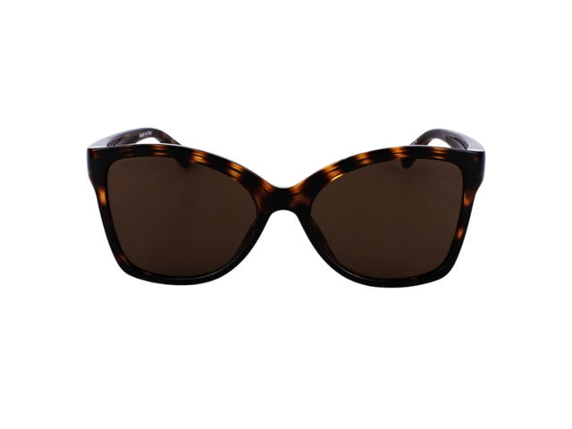 Balenciaga Balenciaga BB0150S-002-58 In Havana Plastic Frame With Brown Lenses - view 2