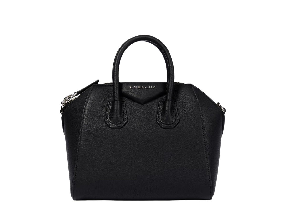 Givenchy Givenchy Mini Antigona Bag In Grained Leather Black