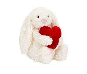 Buy Jellycat Bashful Red Love Heart Bunny Stuffed Animal at Sasom – Authentic and Ready to Ship