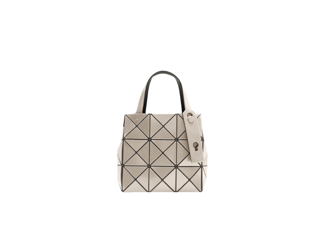 Issey Miyake Bao Bao Issey Miyake Carat Handbag Small White Beige