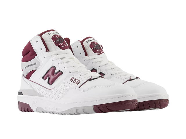 New Balance New Balance 650R White Burgundy - view 3