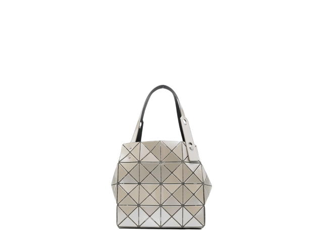 Issey Miyake Baobao Issey Miyake Glossy Geometric Panel Tote Bag Grey - view 1