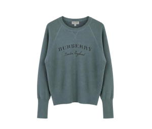Buy Burberry Taydon Embroidered Logo Sweater Grey at Sasom – Authentic and Ready to Ship