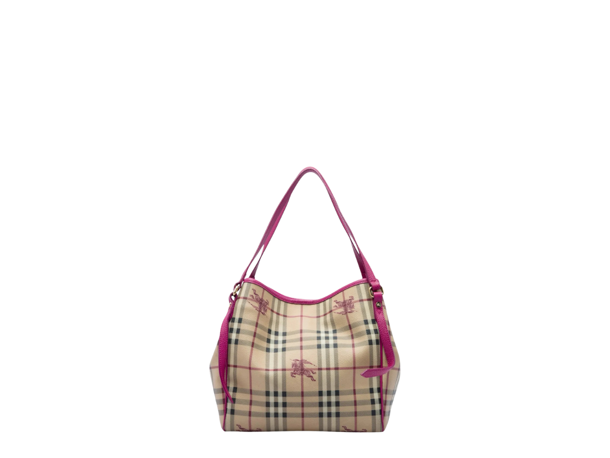 Burberry Burberry Small Haymarket Check Canterbury Tote Bag Brown